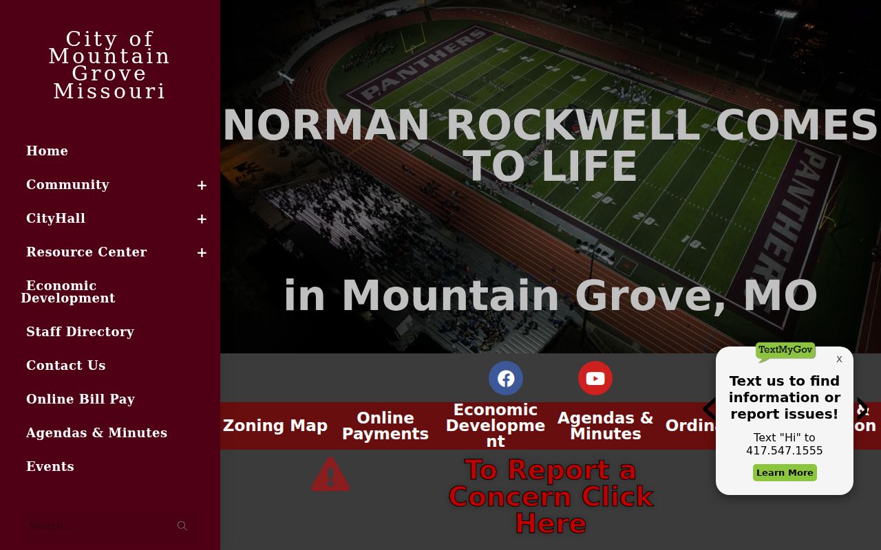 Mountain Grove court records source showing City Hall